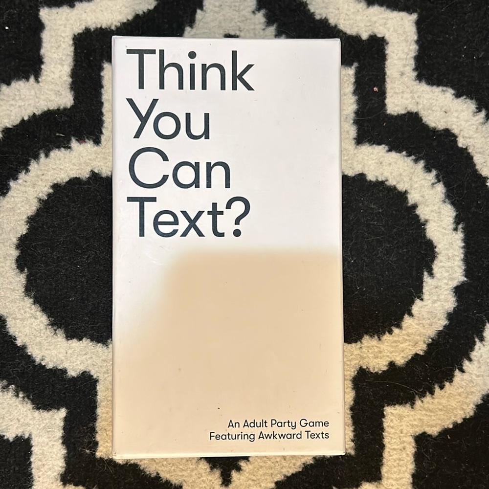 You Think You Can Text Card Game